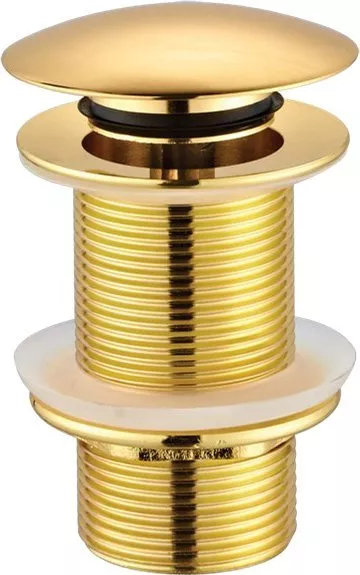 Донный клапан для раковины Creavit SF030G без перелива, золото - фото 1