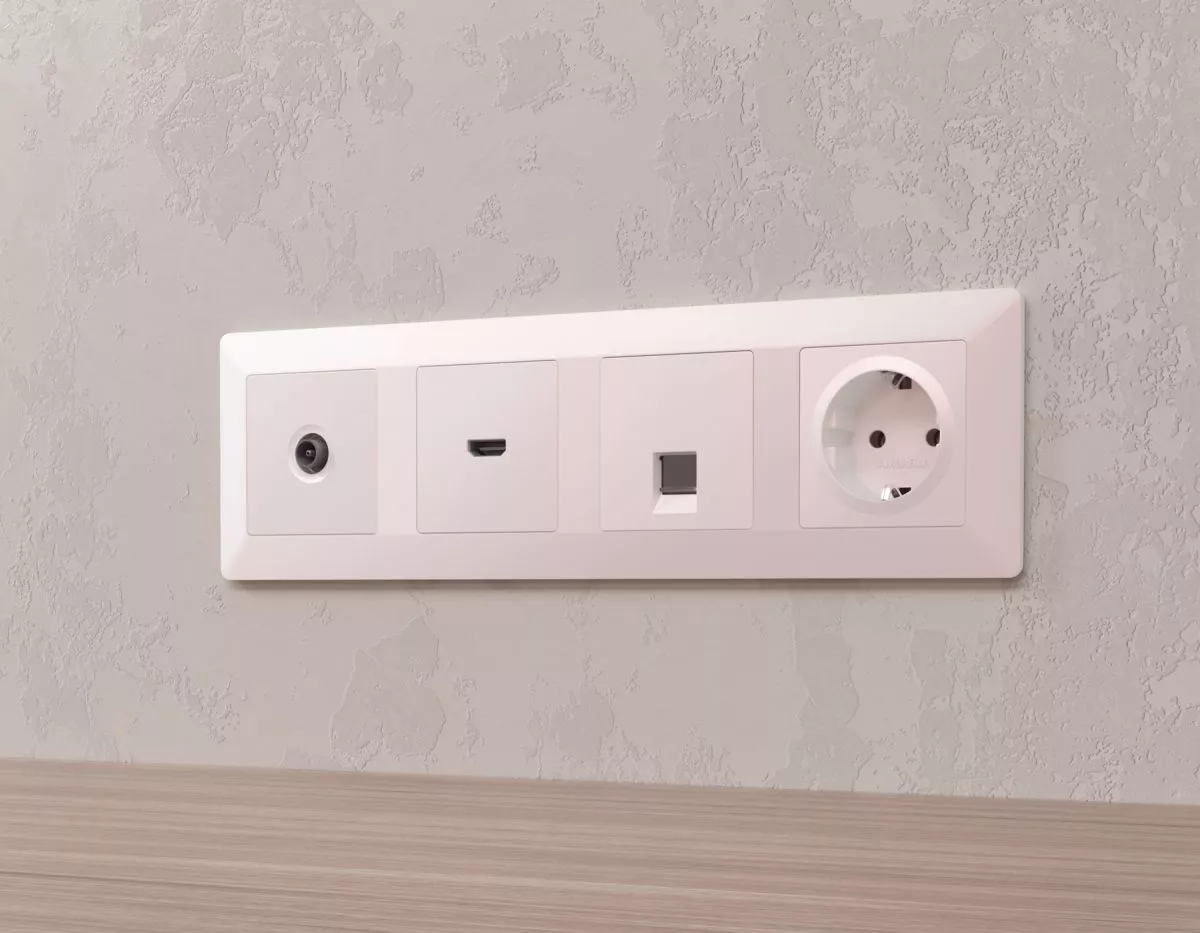 

Комплект механизма компьютерной розетки RJ-45 экранированной с автоматической защитной шторкой Alfa Жемчуг Quant Ambrella Volt MA212005 (AP2120, VM185)