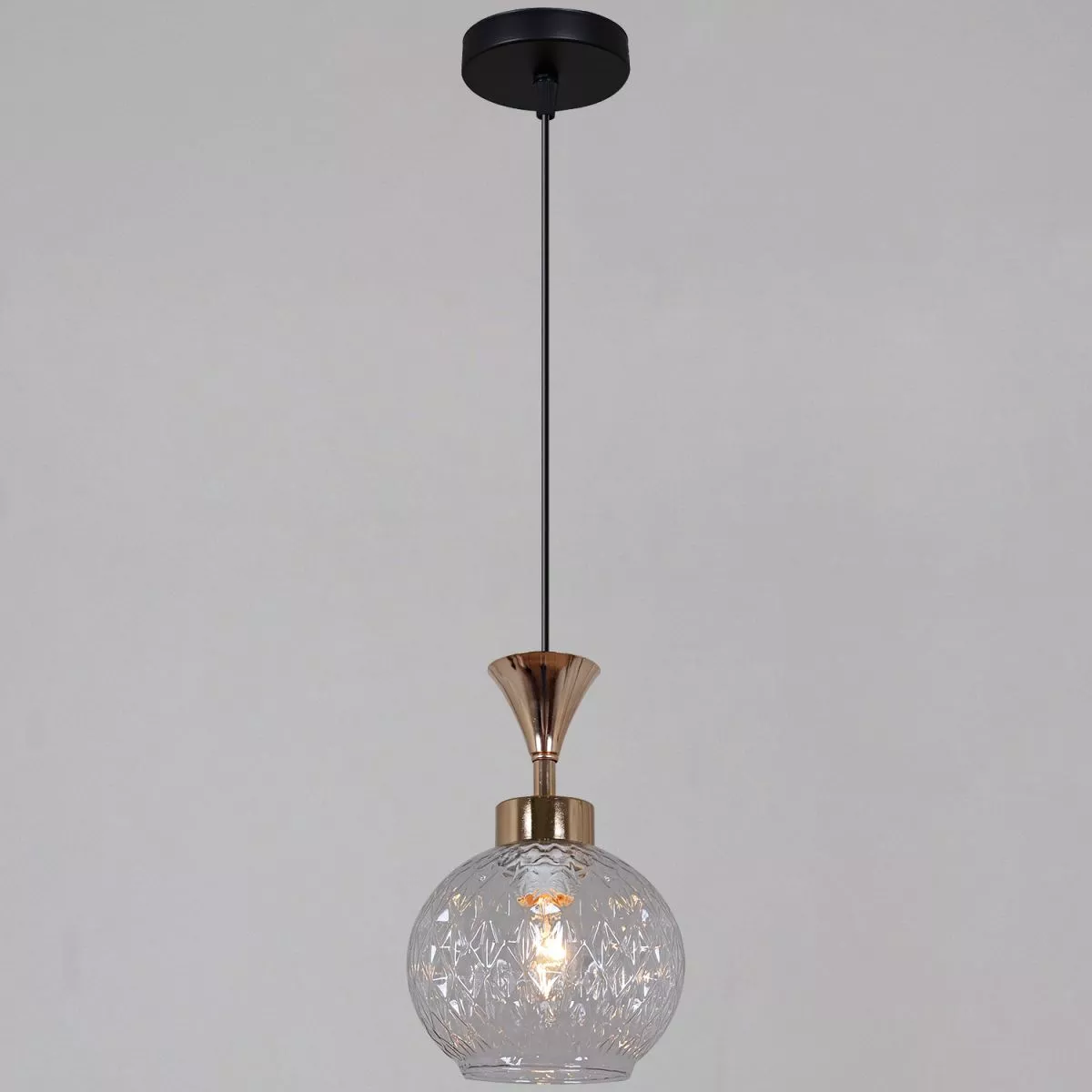 

Подвесной светильник Reluce 10080-0.9-01 BK+FG