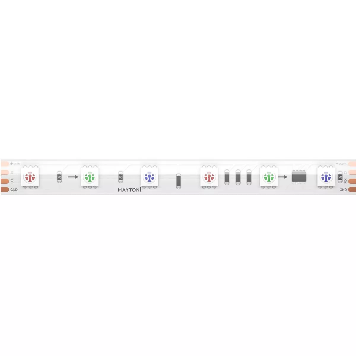 

Светодиодная лента Maytoni Led Strip 24В 5050 14,4Вт/м RGB 5м IP68 201249