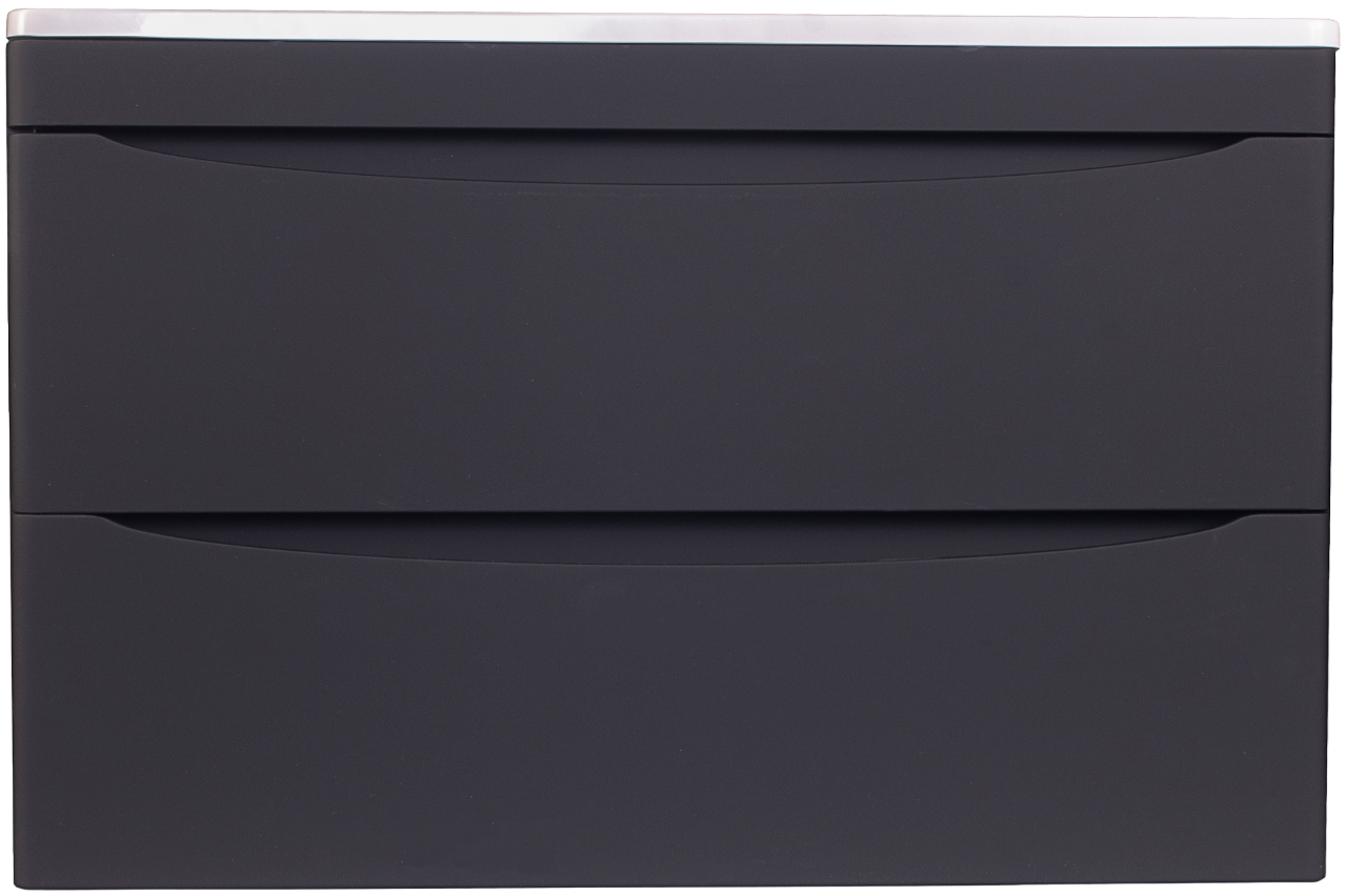 

Тумба с раковиной Style Line Бергамо Мини 80 Люкс Plus подвесная, антискрейтч черная