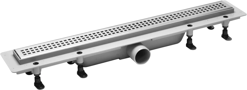 

Душевой трап (лоток) Plastbrno DESIGN 1 SZA1650 с решеткой и опорами