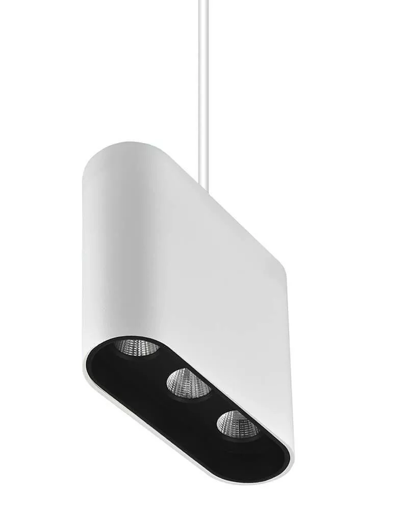 

Подвесной светодиодный светильник Lumien Hall Элой 8004/3P-WT-BK