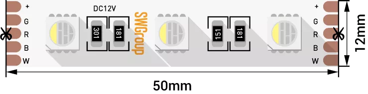 

Светодиодная лента SWG SWG560-12-19.2-RGB+W-M 009713