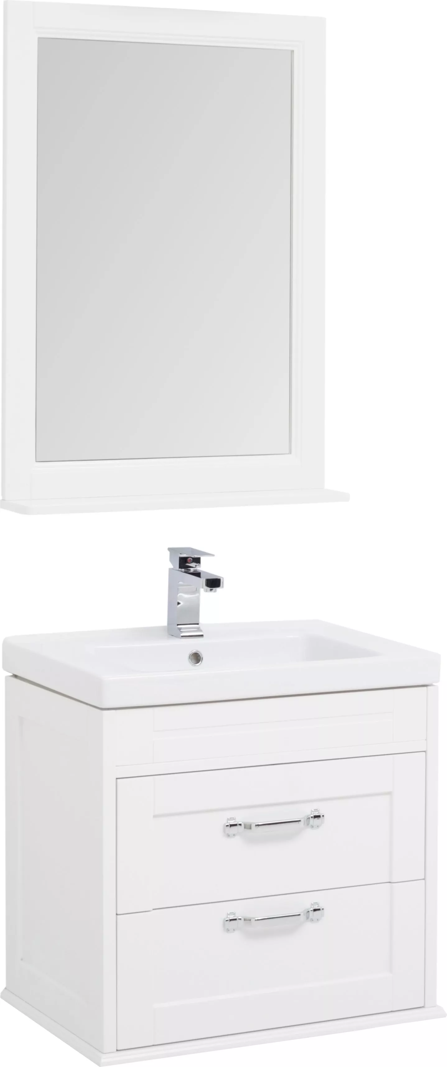 Мебель для ванной Aquanet Денвер 65 белый глянец - фото 1