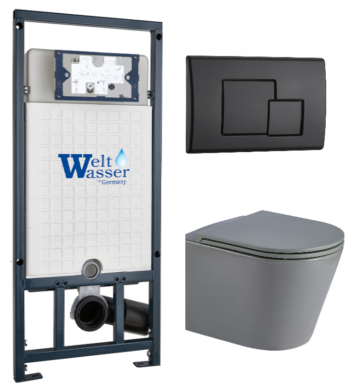 

Комплект унитаза WeltWasser Salzbach 041 c инсталляцией MARBERG 507 серый матовый, с сиденьем микролифт и клавишей смыва MAR 507 SE MT-BL черный матовый
