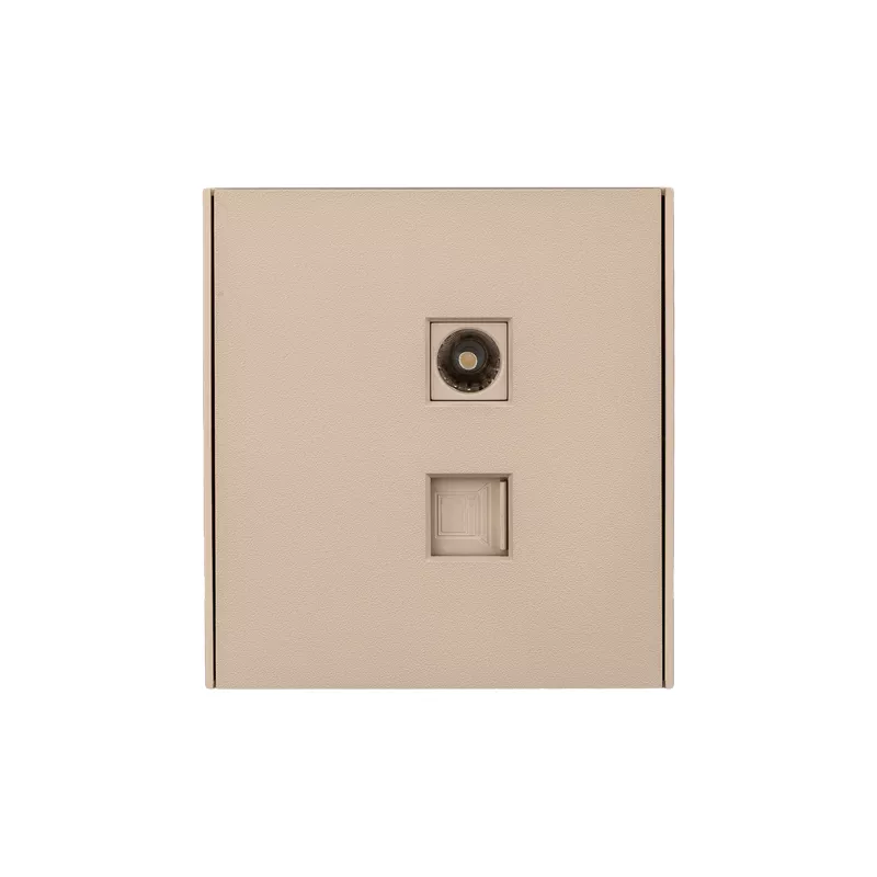 Розетка STRONG компьютерная RJ45 кат6 + TV с/у шелк KRANZ KR-78-0722-8