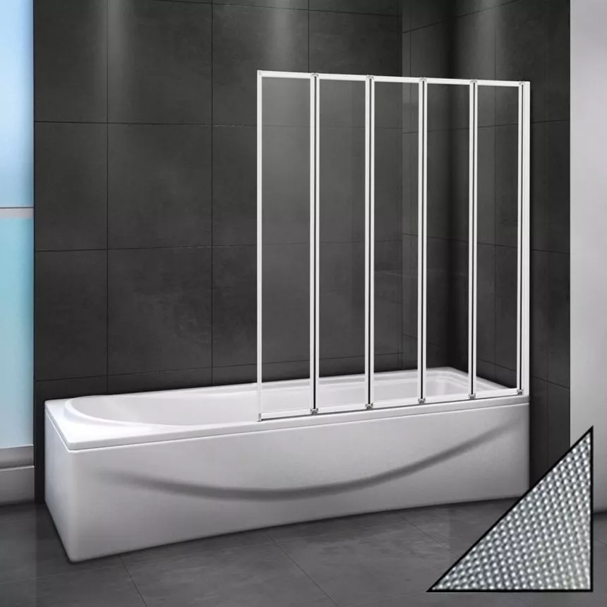 

Шторка на ванну Cezares Relax V-5-120/140-P-Bi-R стекло punto