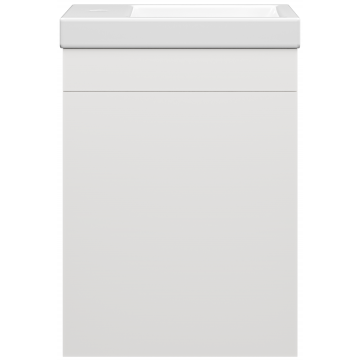 

Тумба под раковину Misty Лира 40 белая глянцевая