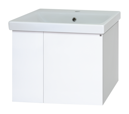 

Тумба под раковину Misty Лира 50 белая глянцевая