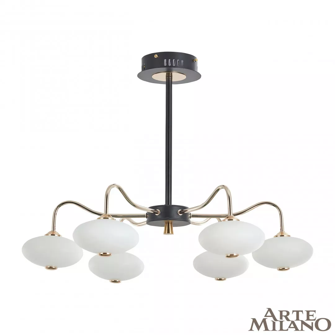 

Люстра на штанге Arte Milano Neapolis 273908/6 BK/GD
