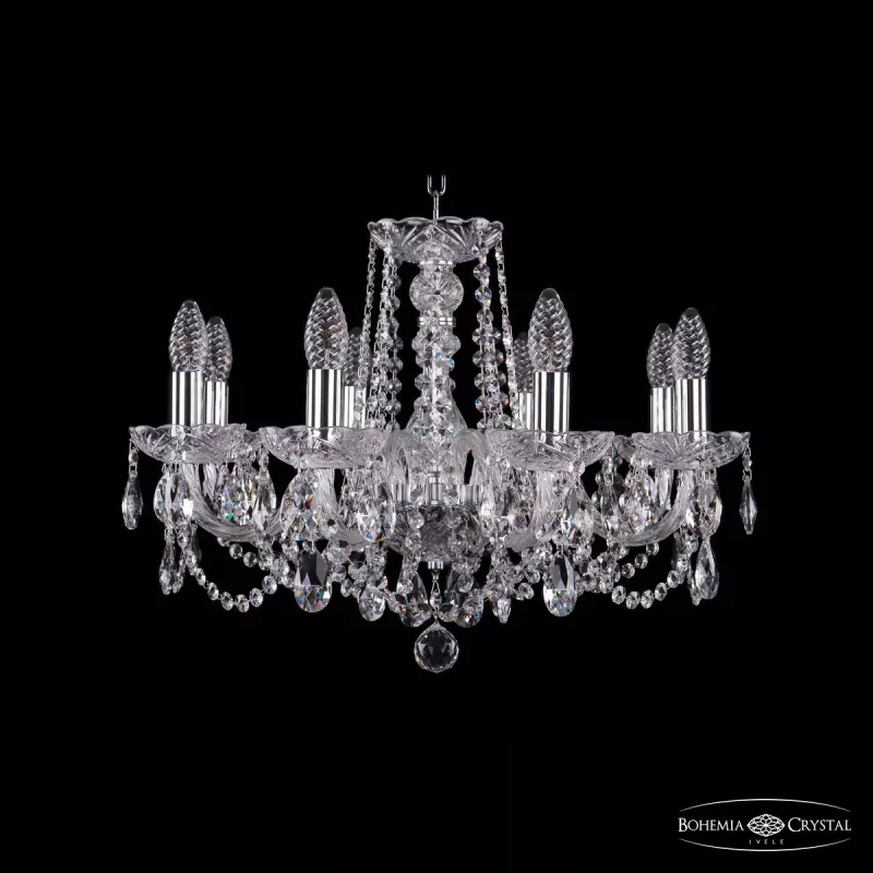 

Подвесная люстра Bohemia Ivele Crystal 1402/8/195 Ni