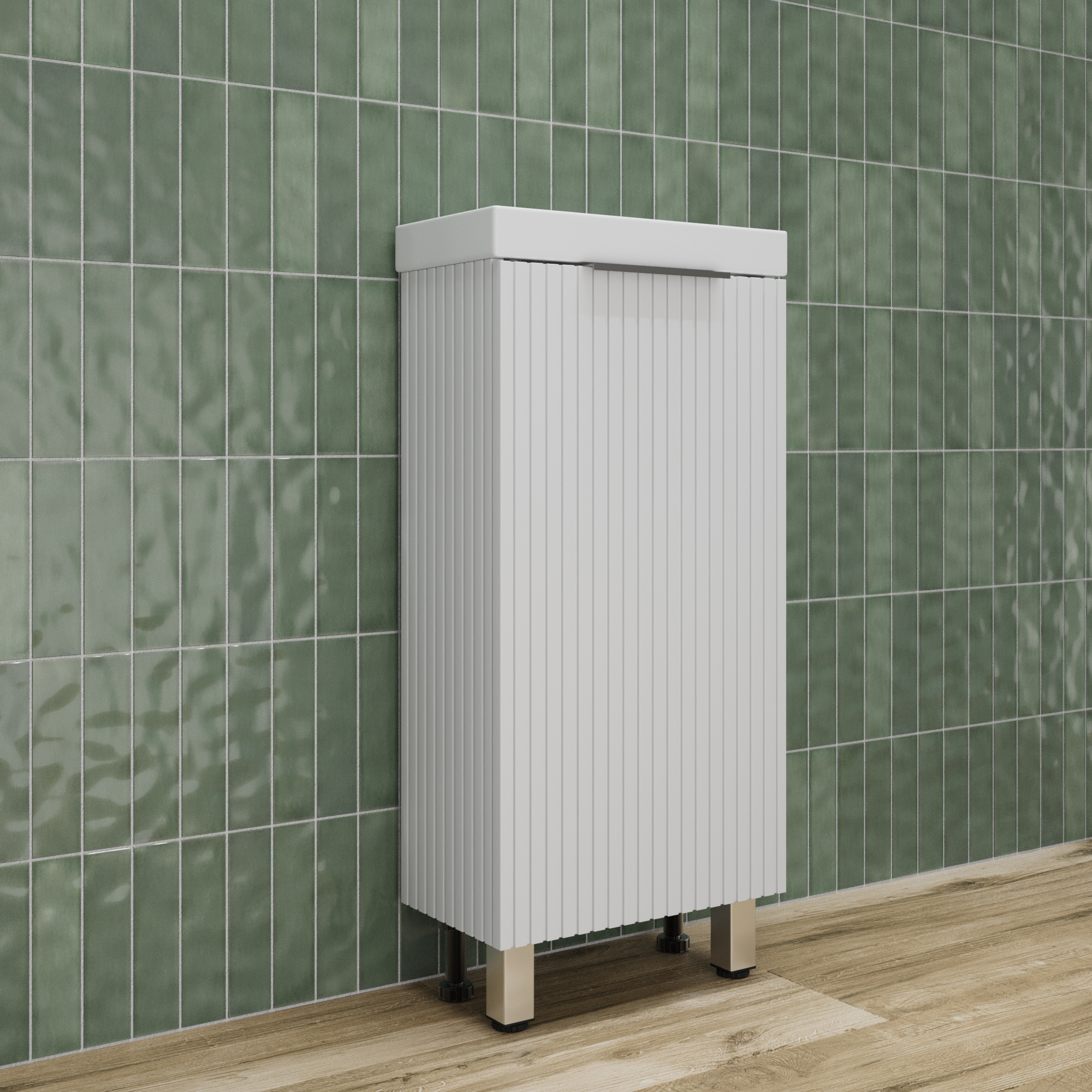 

Тумба с раковиной Style Line Соло 40 белая