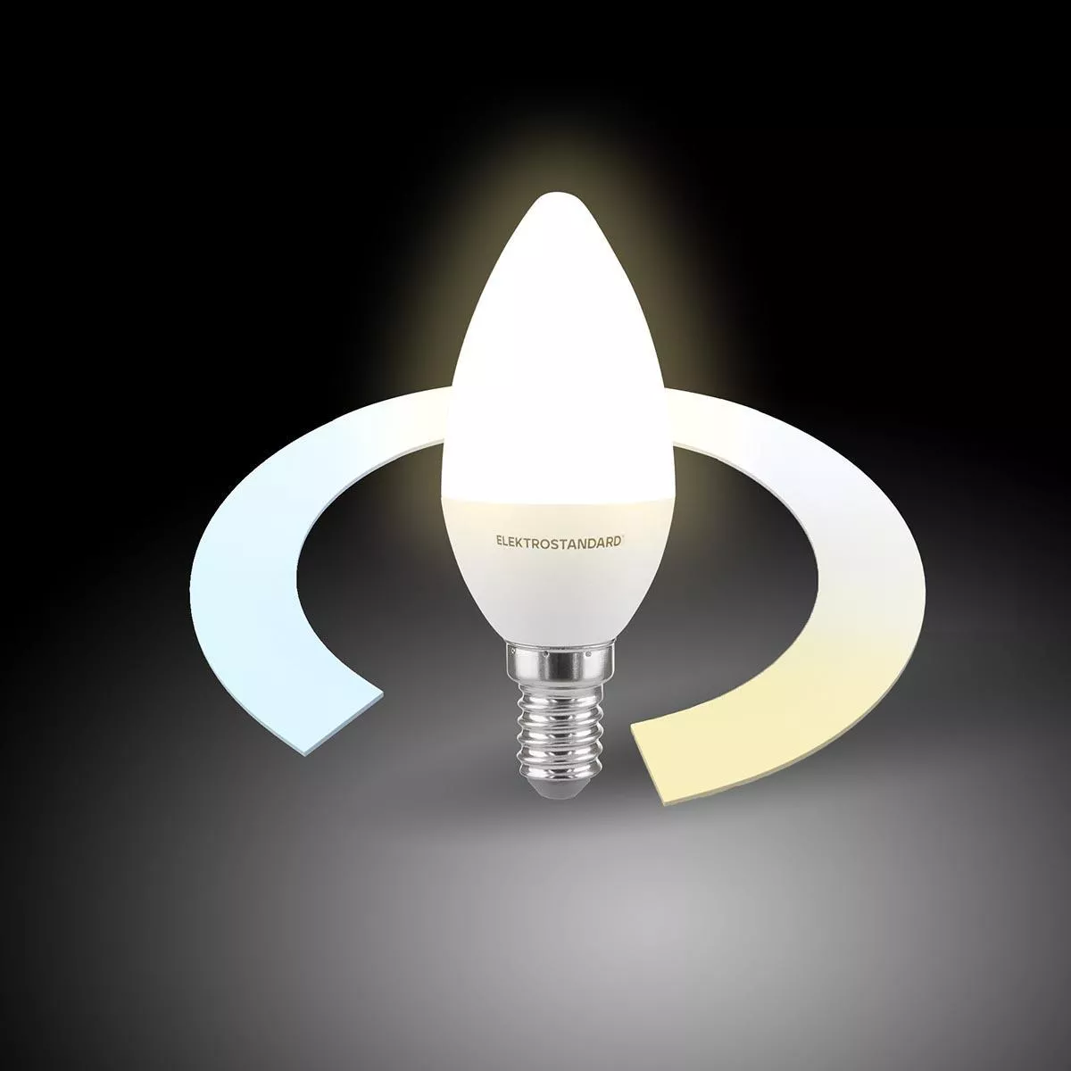 

Лампа светодиодная филаментная диммируемая Elektrostandard E14 5W 3300/4200/6500K белая BLE1438 a055924