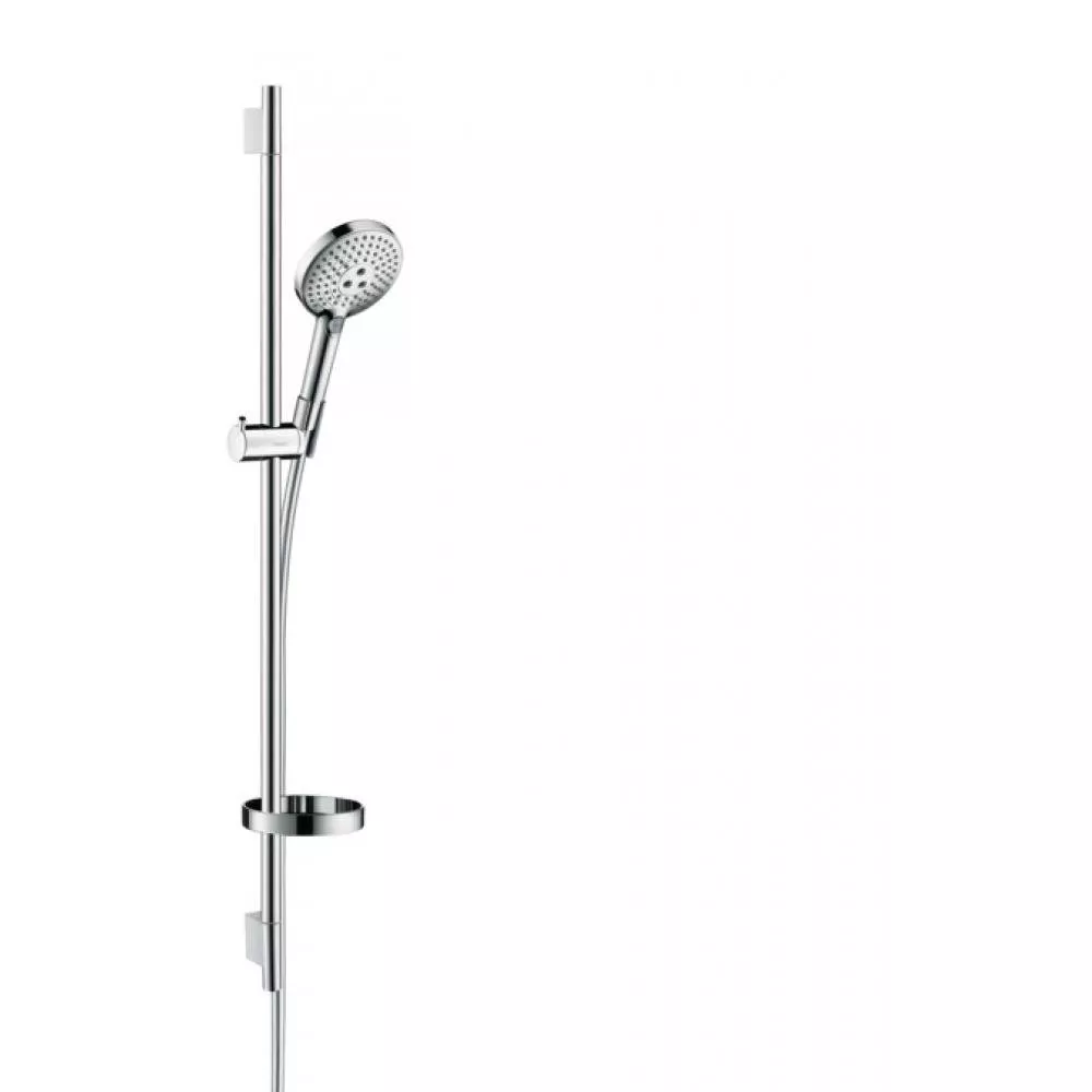 

Душевой набор hansgrohe Raindance Select S 120 3jet EcoSmart 9 л/мин со штангой 90 см и мыльницей 26633000