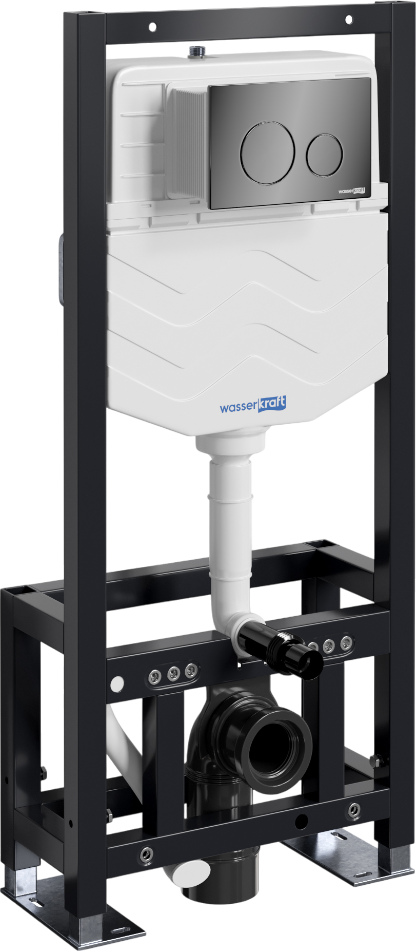 

Система инсталляции для унитазов Wasserkraft Dill 61TLT.010.ME.PB02 с кнопкой смыва черной