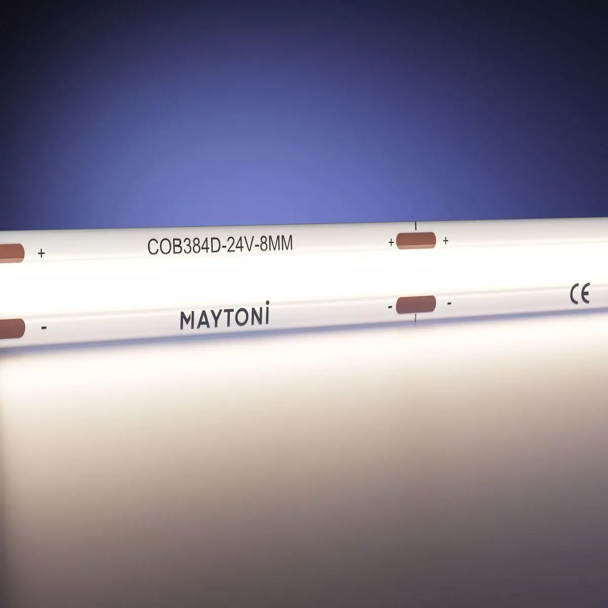

Светодиодная влагозащищенная лента Maytoni 12W/m 384LED/m COB дневной белый 5M 201079