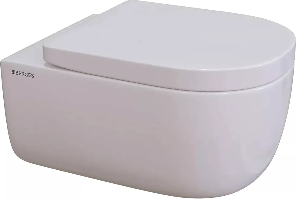 

Унитаз подвесной Berges Wasserhaus Ego XL Rimless с микролифтом 082124