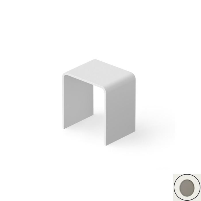 DEA DESIGN Стул для ванной комнаты 40x30xh43 см из композита Solid surface цвет Grey 3 53600₽