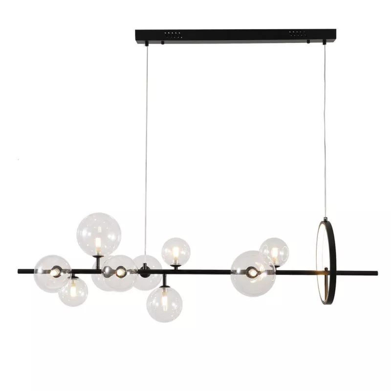 

Подвесная люстра Delight Collection Art Deco Bubble KG1233P-10 black/clear