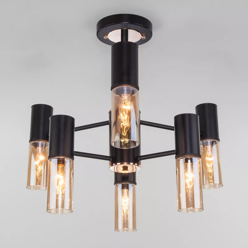 

Люстра на штанге Eurosvet Tesoro 70125/6 черный Smart a053245