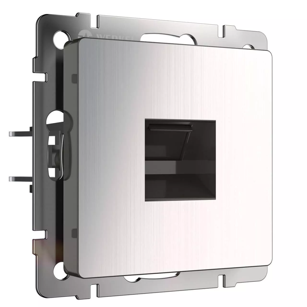 

Розетка Ethernet RJ-45 Werkel глянцевый никель W1181002 4690389158247