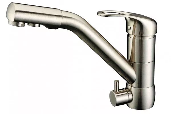

Смеситель для кухонной мойки Zorg Clean Water ZR 400 KF-12 NICKEL никель