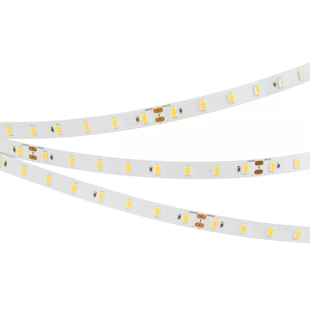 

Светодиодная лента Arlight 14,4W/m 64LED/m 5630SMD теплый белый 5M Ultra-C64-10mm 24V Warm2700 037455