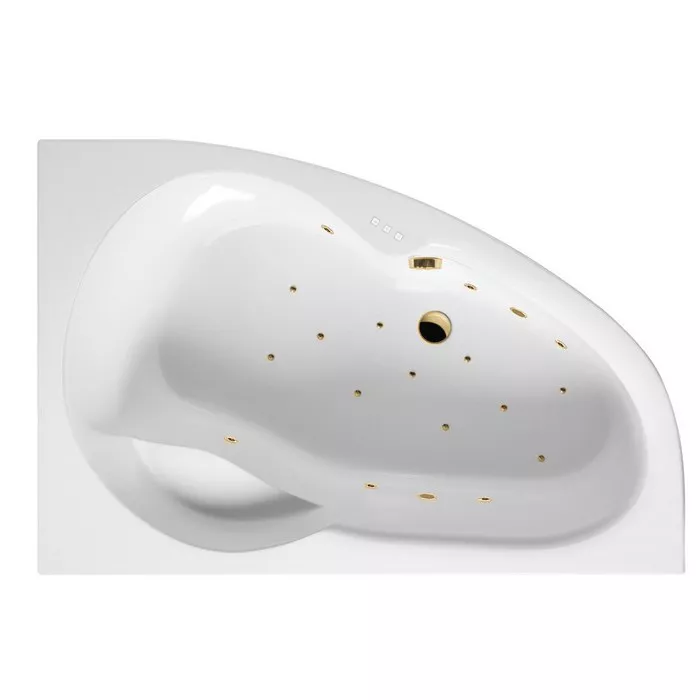 

Ванна акриловая Excellent Newa Relax R 160х95 с гидромассажем белый - золото