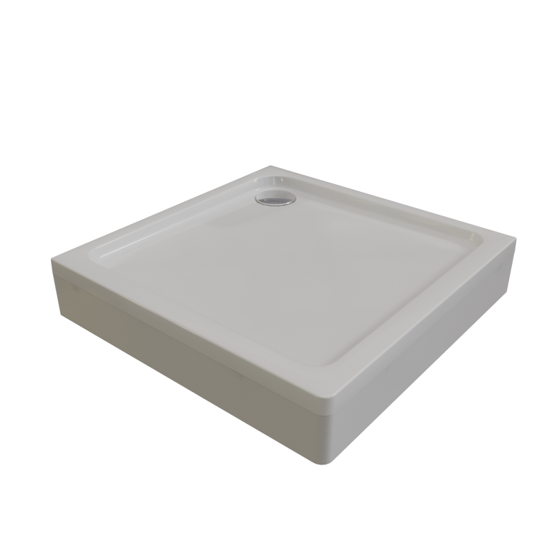 

Поддон для душа Radomir Берген SQ 100x100 см, слив хром