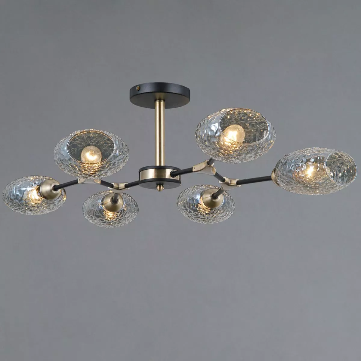 

Люстра на штанге Illumico IL0272-6CSQ-25 BK AB TRENTO