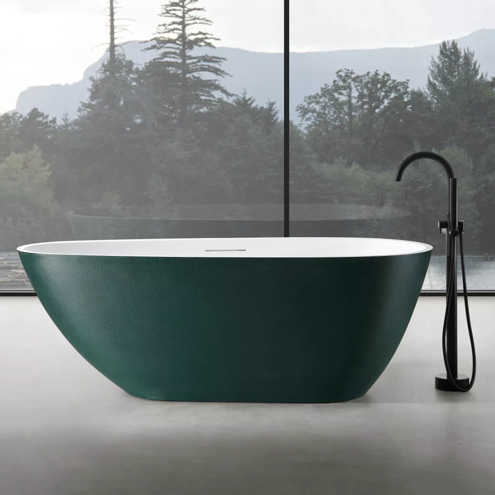 

Ванна из искусственного камня ABBER Dortmund 170х75 AM9911MBG темно-зеленый матовый