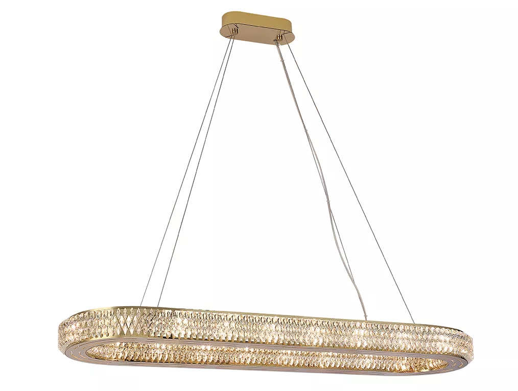 

Подвесная люстра Newport Melody 8560/100 C oval gold polished М0070796