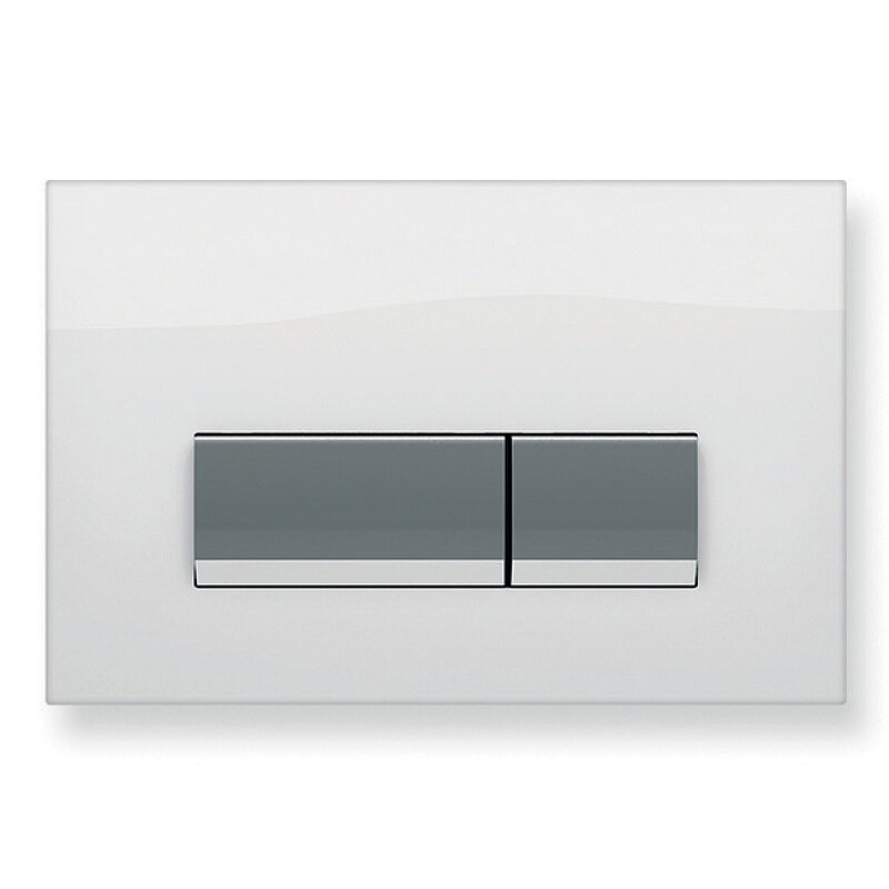 INTEGRO WHITE GLASS Панель смыва KOLLER POOL для инсталляции Alcora ST 1200
