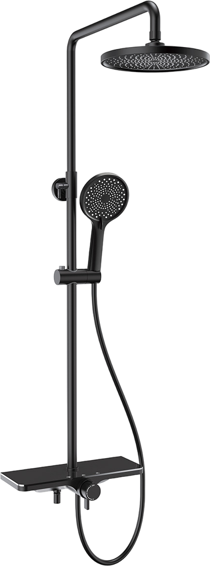 

Душевая стойка AQUAme AQM8002B черная