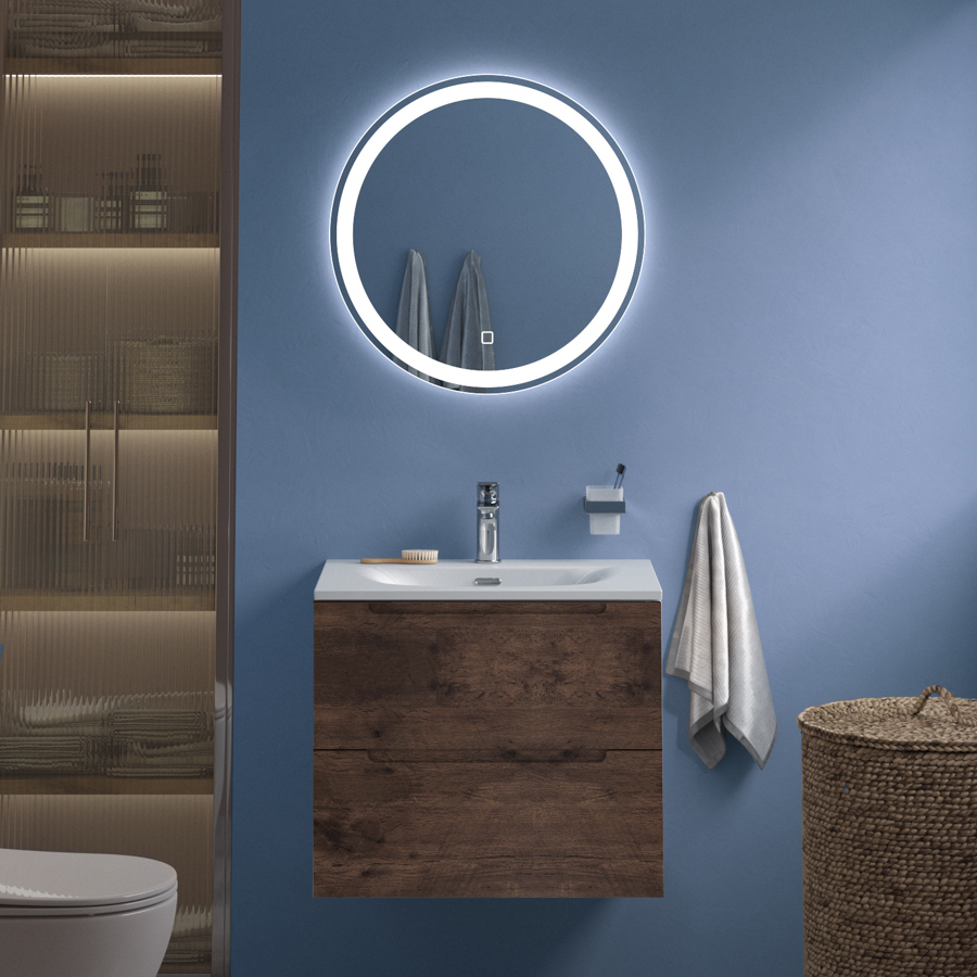 

Мебель для ванной комнаты BelBagno Etna 39 60 rovere moro, раковина BB-8099-3-60
