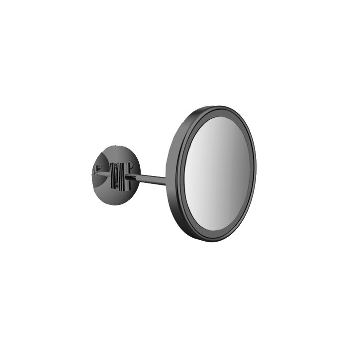 Emco Pure Косметическое зеркало, LED, Ø203mm, 1-колено, 3x увелич., цвет черный