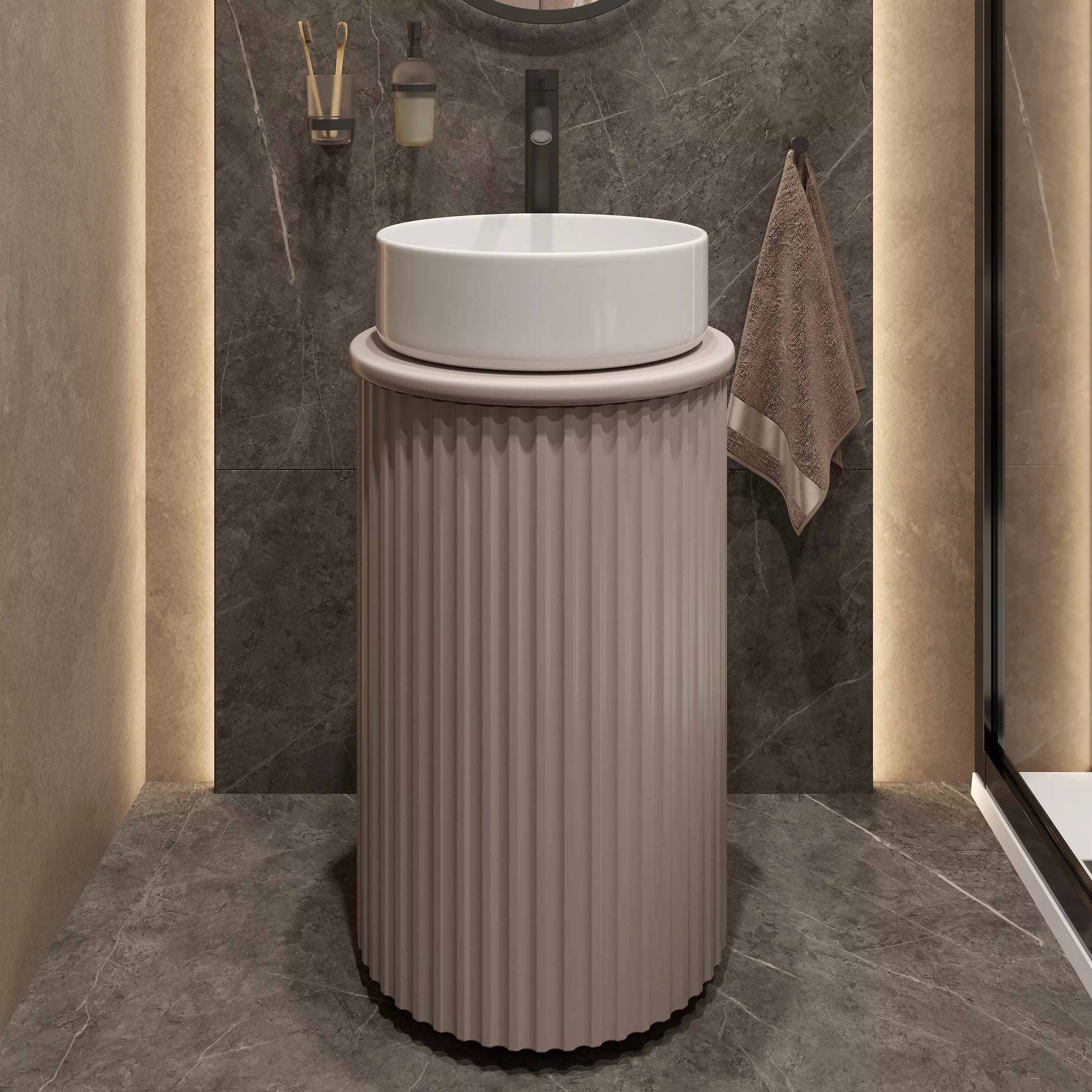 

Тумба с раковиной STWORKI Lotus 42 white