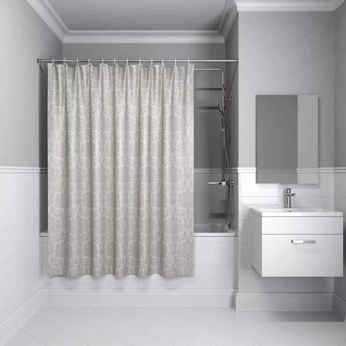 

Штора для ванной комнаты IDDIS Decor 180*180см полиэстер (D01P118i11)