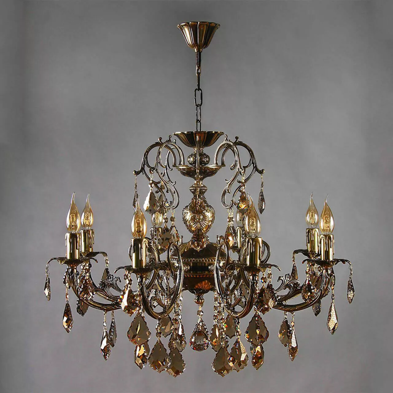 

Подвесная люстра Ambiente Alicante 8888/8 PB Honey Leaf