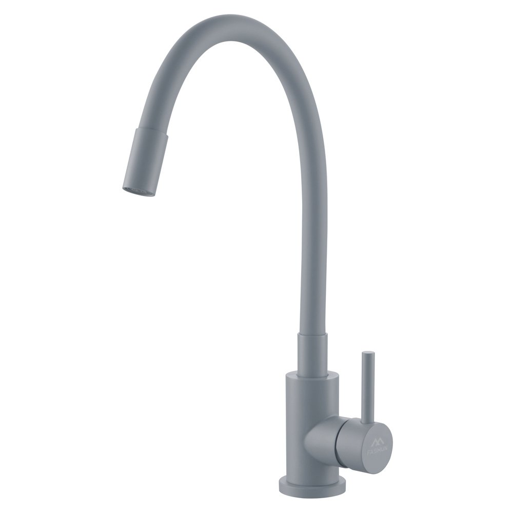 

Смеситель для кухни Fashun A54101N-12A серый