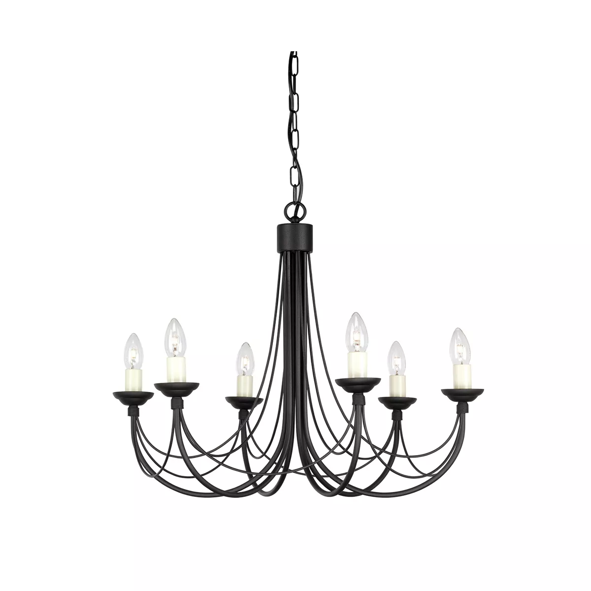 

Подвесная люстра Elstead Lighting Carisbrooke CB6-BLACK