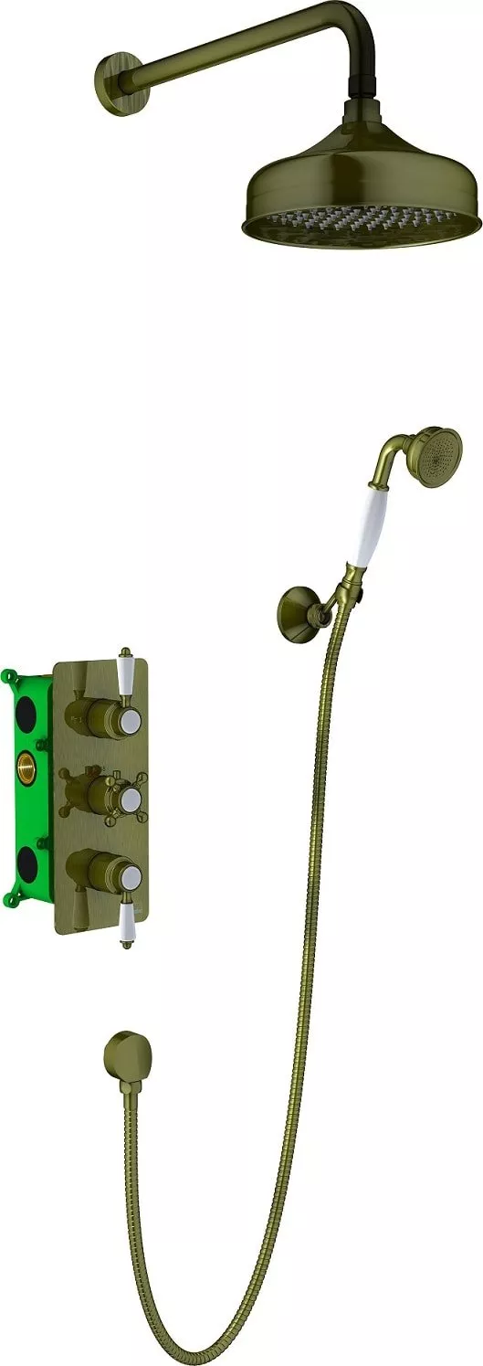 

Душевая система встроенная с термостатом Timo Nelson SX-1391/02SM антик