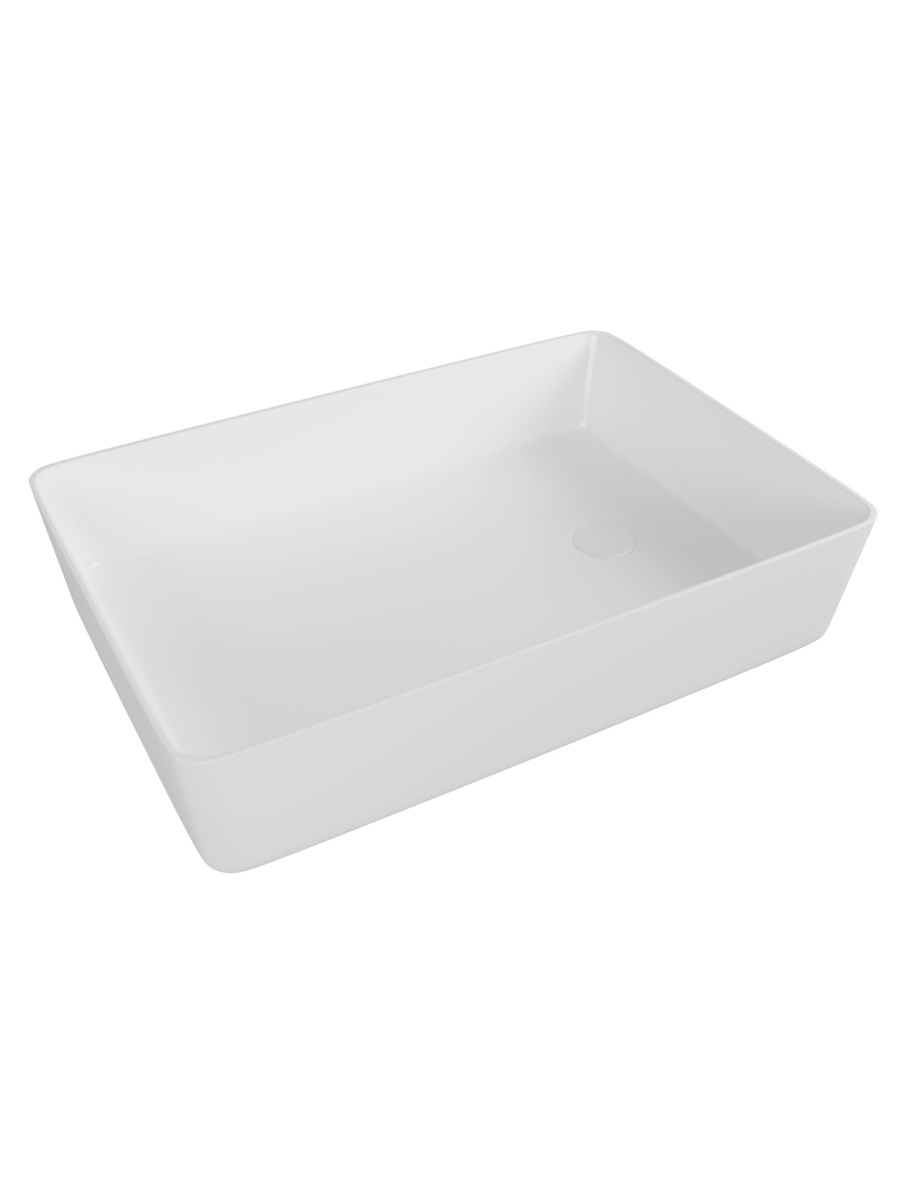 Накладная раковина STWORKI Копенгаген CO50311 50 глянцевая белая прямоугольная 5204₽