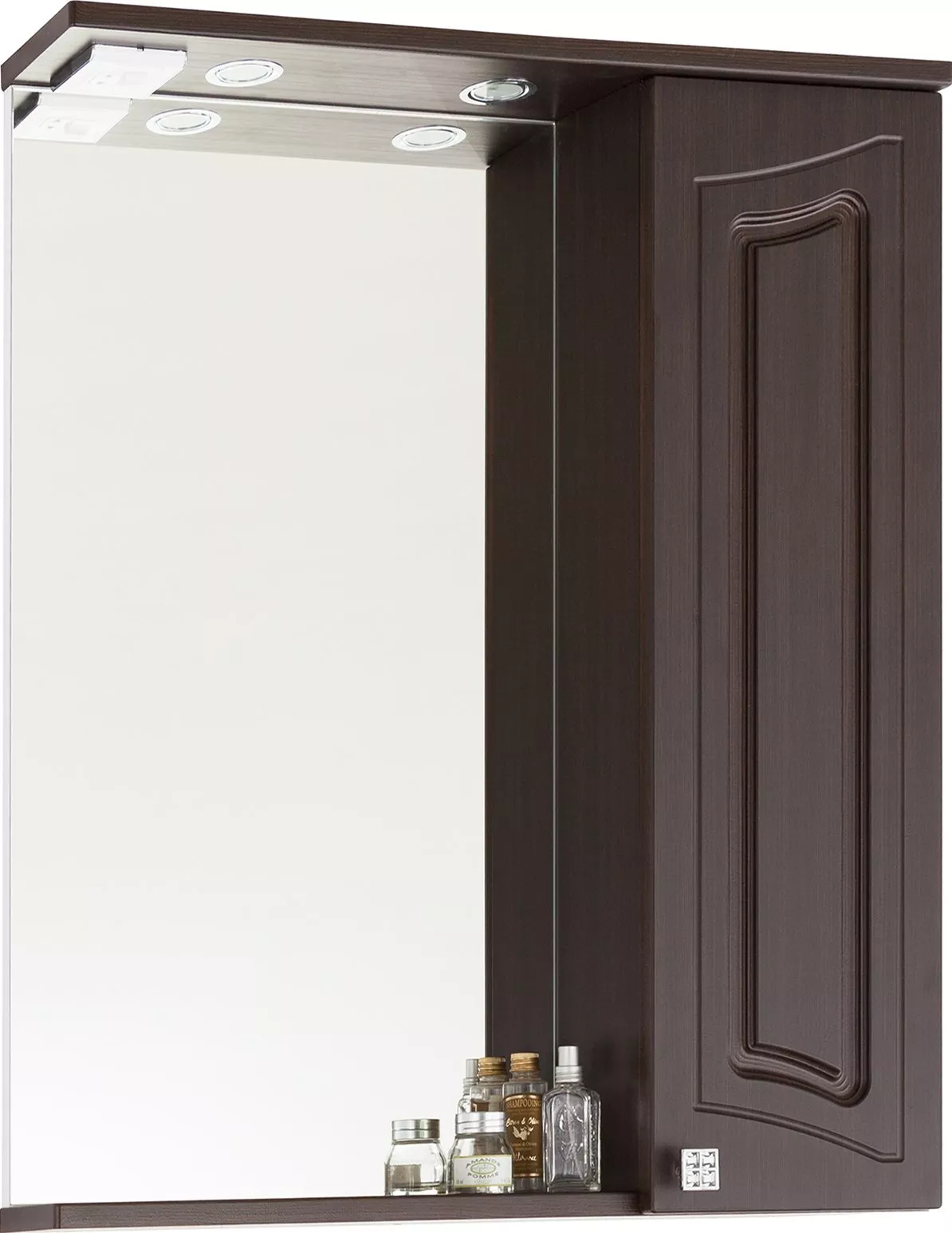 

Зеркало-шкаф Vod-Ok Адам 65 R, венге