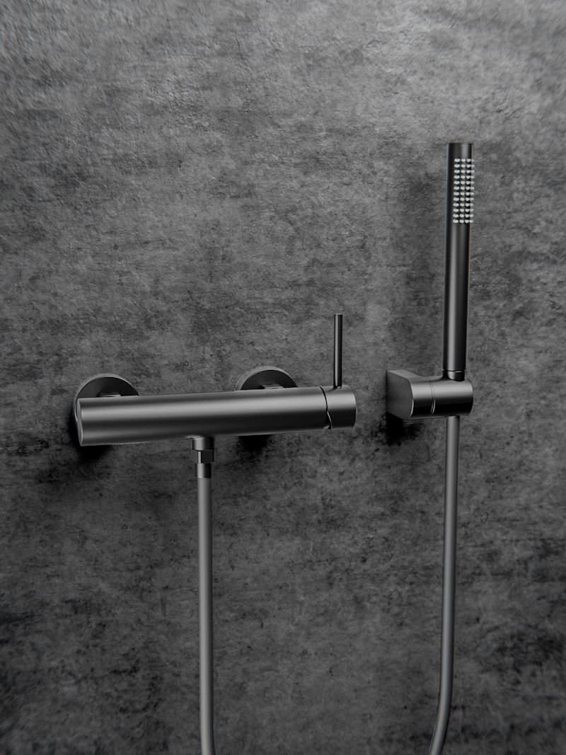 

Смеситель для душа Knotlor SS-22/GM, вороненая сталь