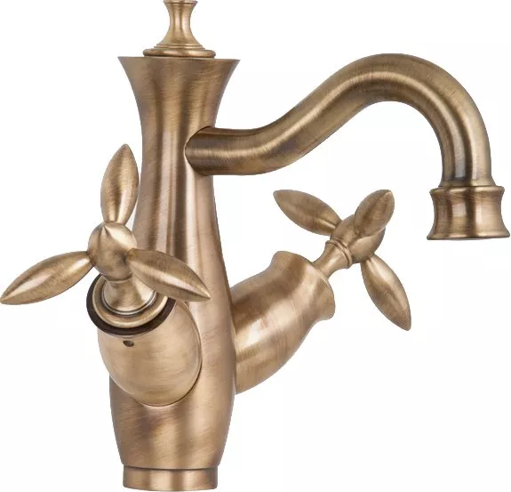 

Смеситель для раковины Gattoni Timor 1830018V0br бронзовый