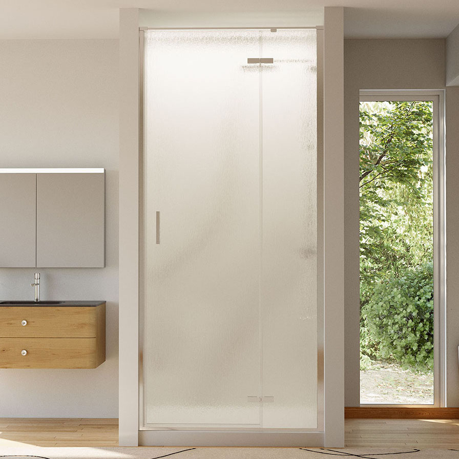 

Душевая дверь в нишу Veconi Vianno VN-73R/R 80 см, профиль матовый хром, стекло текстурное дождь