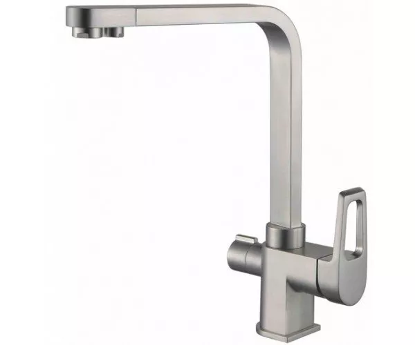 

Смеситель для кухни Zorg Clean Water ZR 334 YF-SATIN с подключением фильтра сталь матовая, сатин