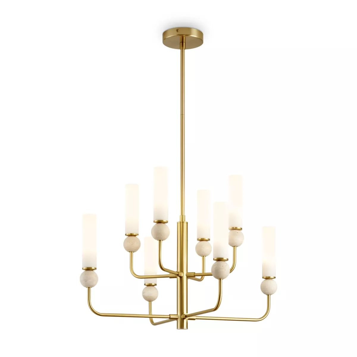 

Люстра на штанге Freya Sunspot FR5482CL-08BS